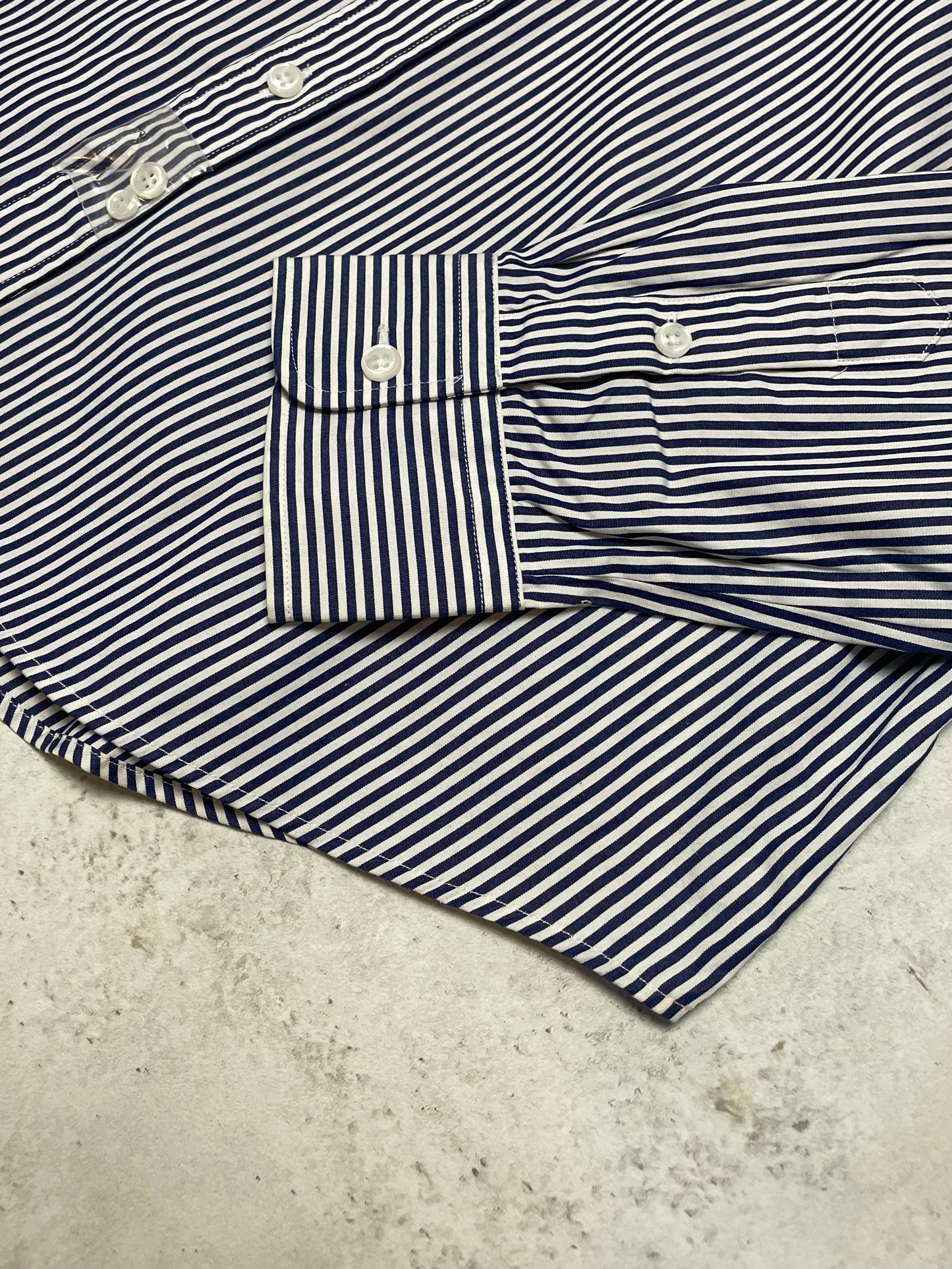 Ralph Lauren Bluse Dunkelblau/Weiß M