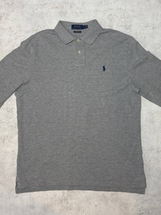 Ralph Lauren Poloshirt Lang Grau L