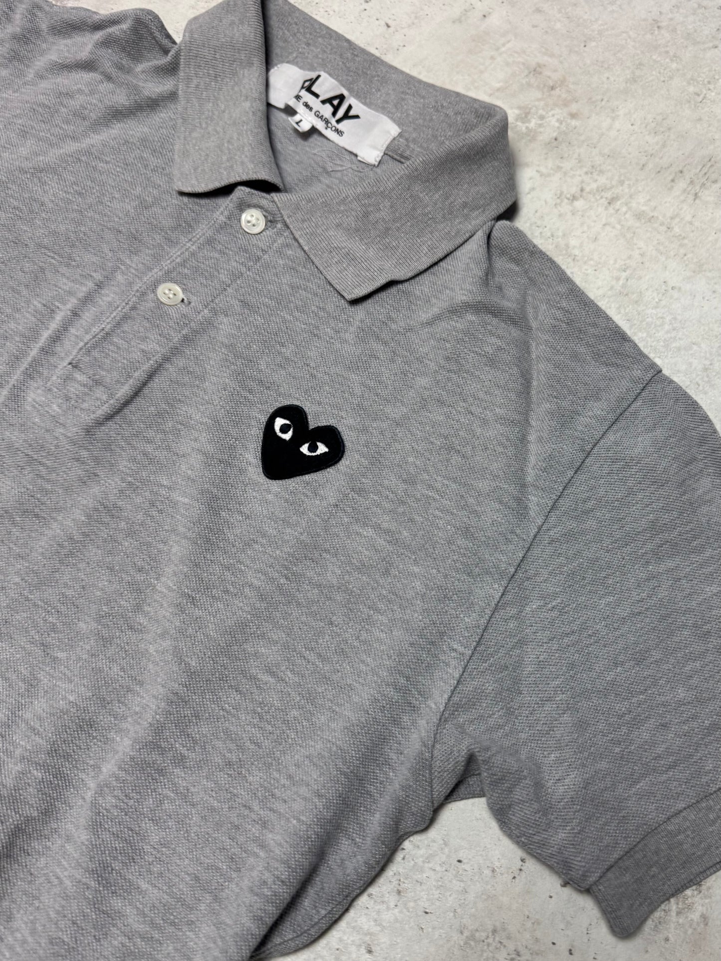 Comme des Garcons Poloshirt Kurz Grau S