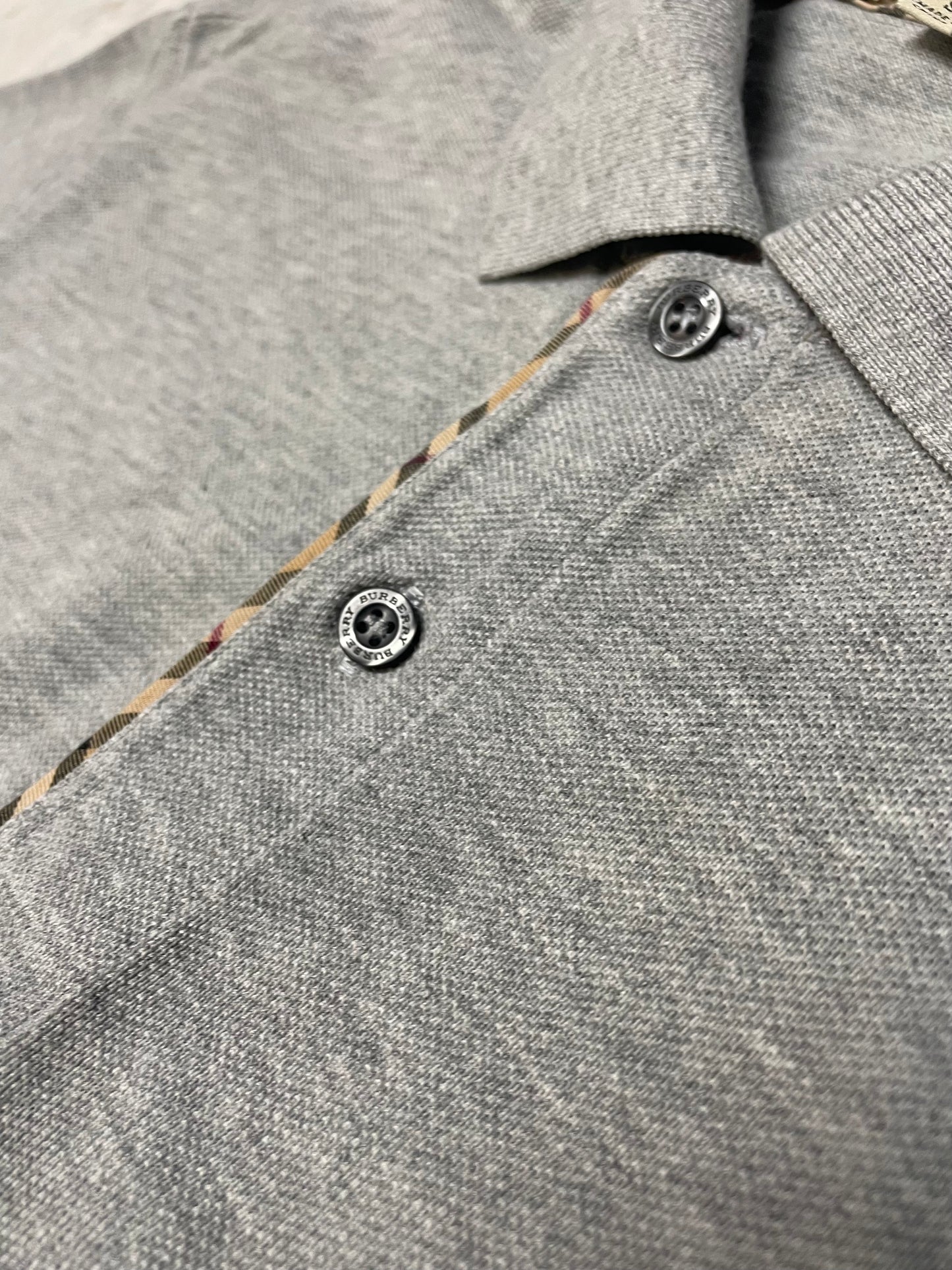 Burberry Poloshirt Kurz Grau L