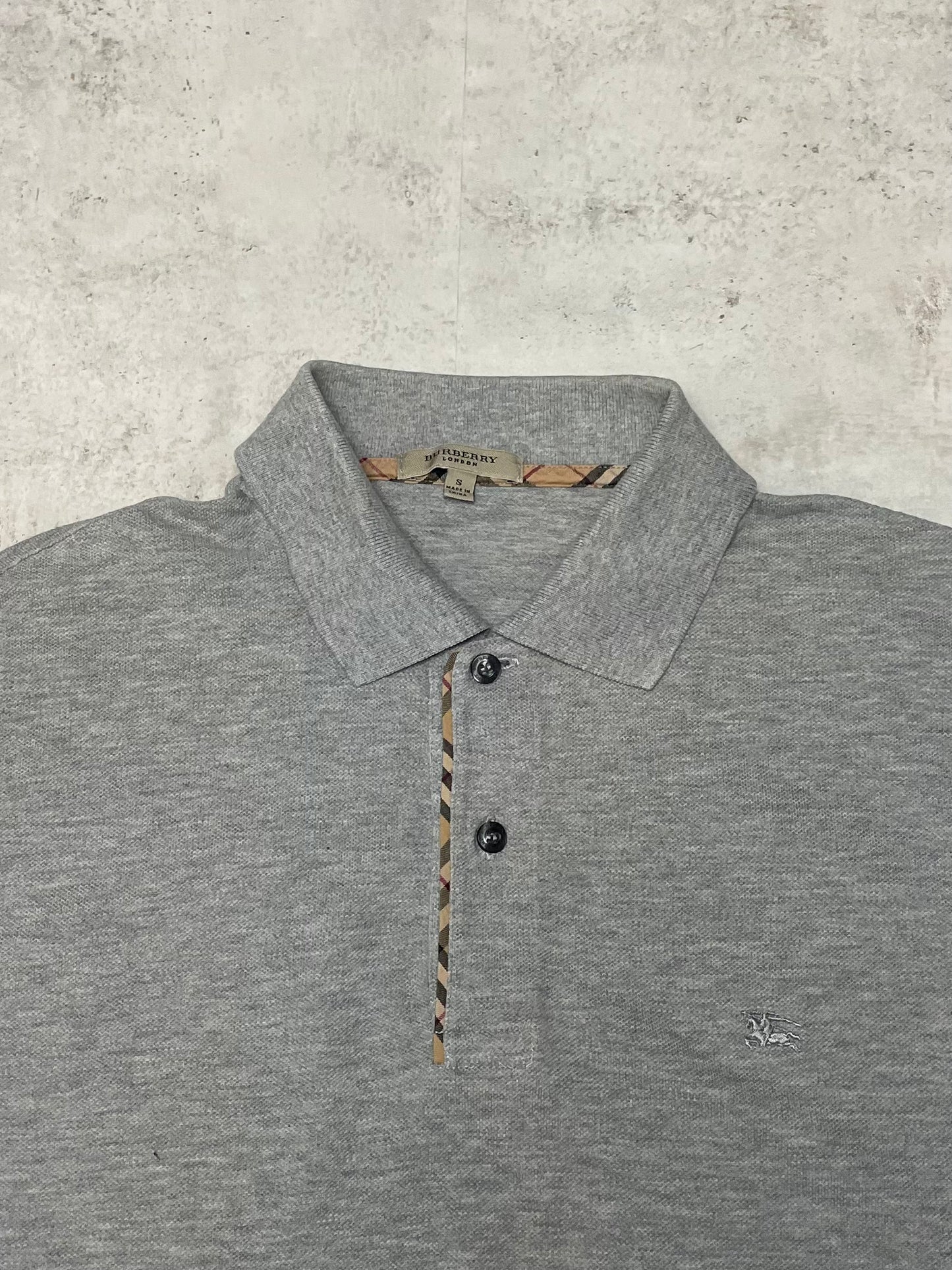 Burberry Poloshirt Kurz Grau L