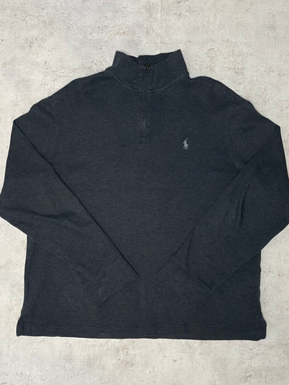 Ralph Lauren Quarter-Zip Dunkelgrau L
