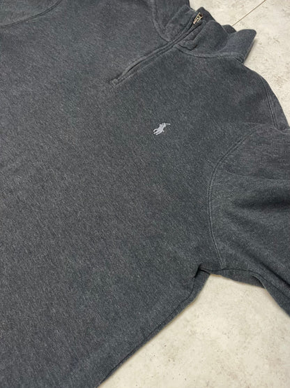 Ralph Lauren Quarter-Zip Dunkelgrau L