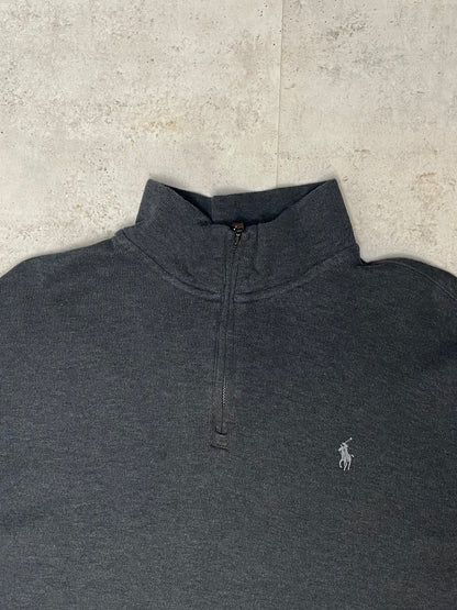 Ralph Lauren Quarter-Zip Dunkelgrau L