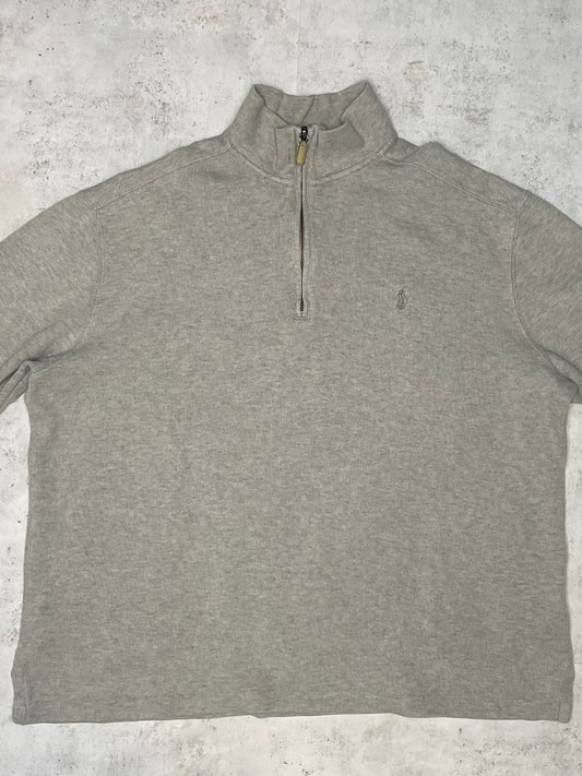 Ralph Lauren Quarter-Zip Beige L