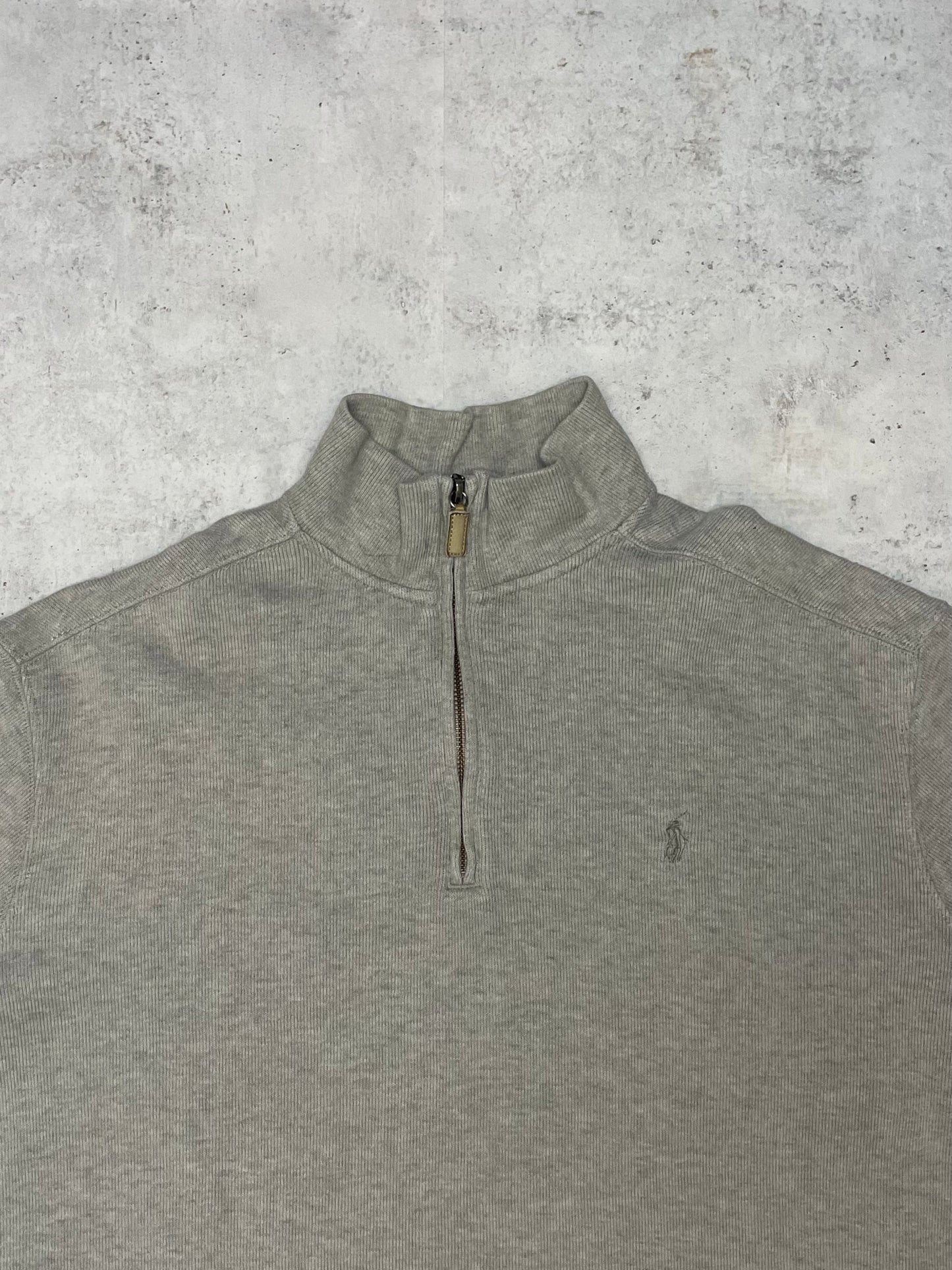 Ralph Lauren Quarter-Zip Beige L