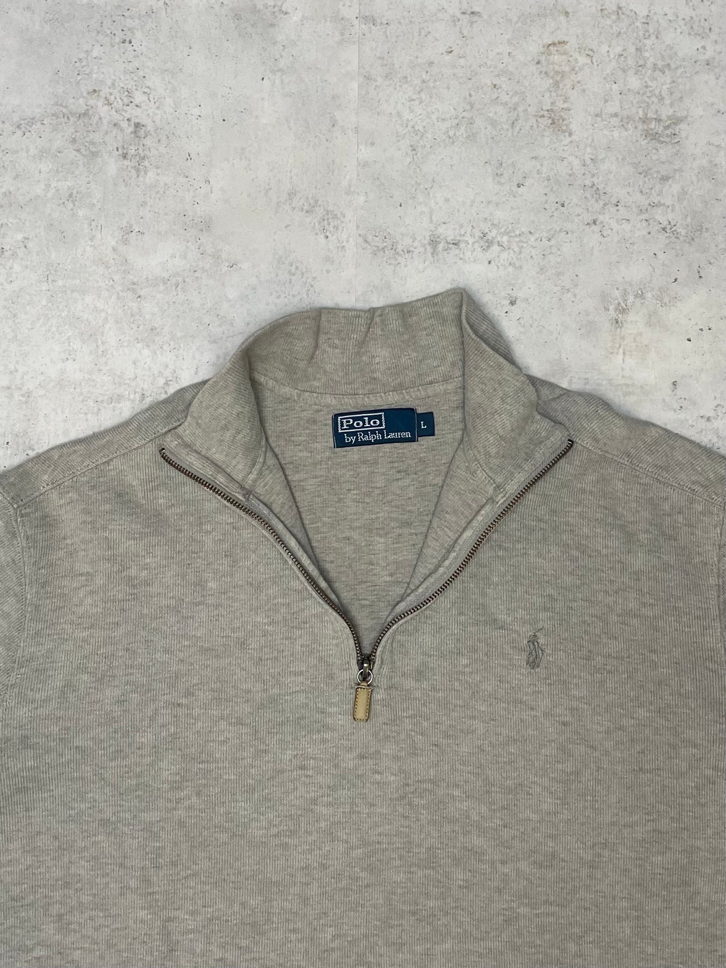 Ralph Lauren Quarter-Zip Beige L