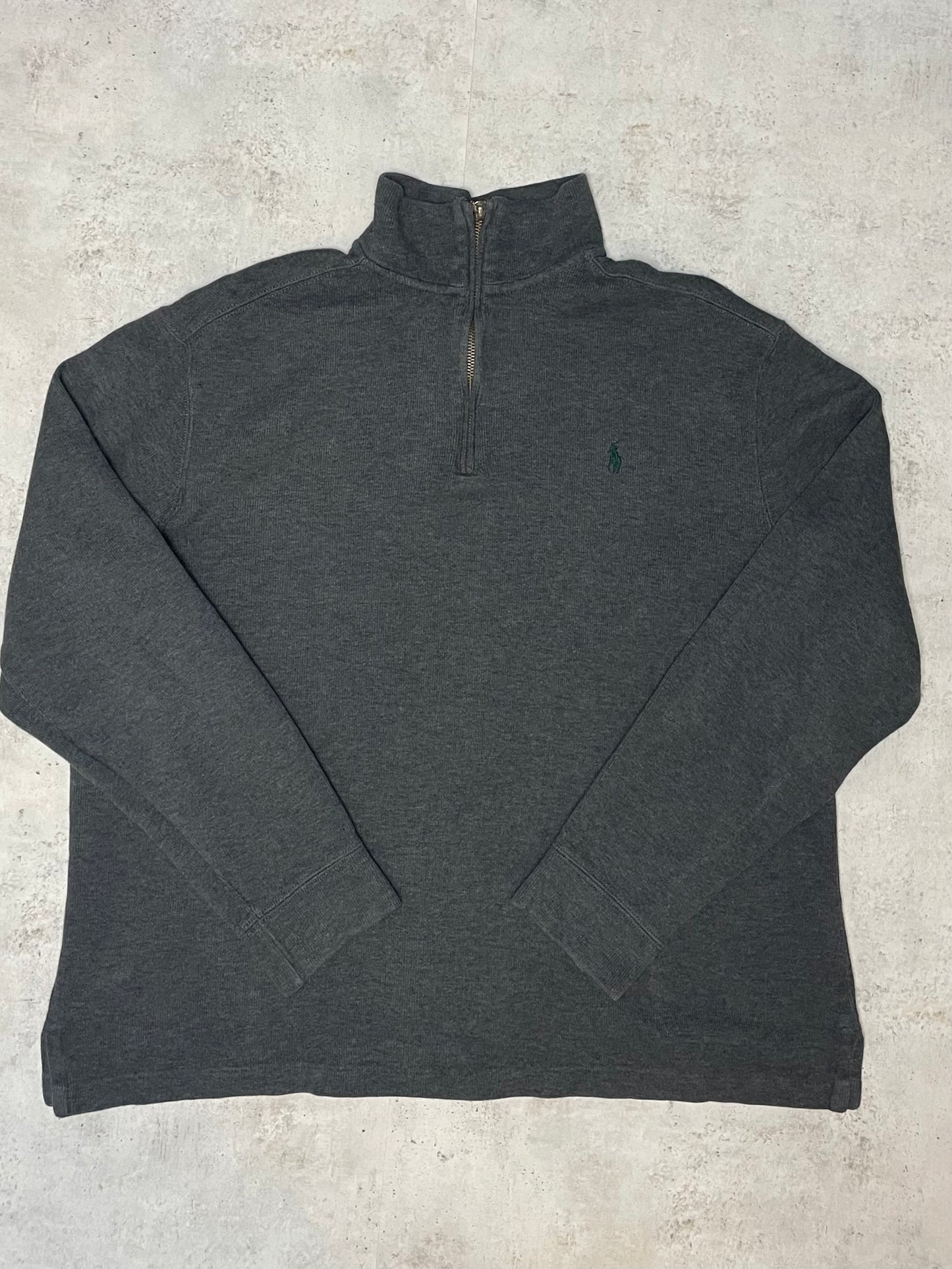 Ralph Lauren Quarter-Zip Dunkelgrau L