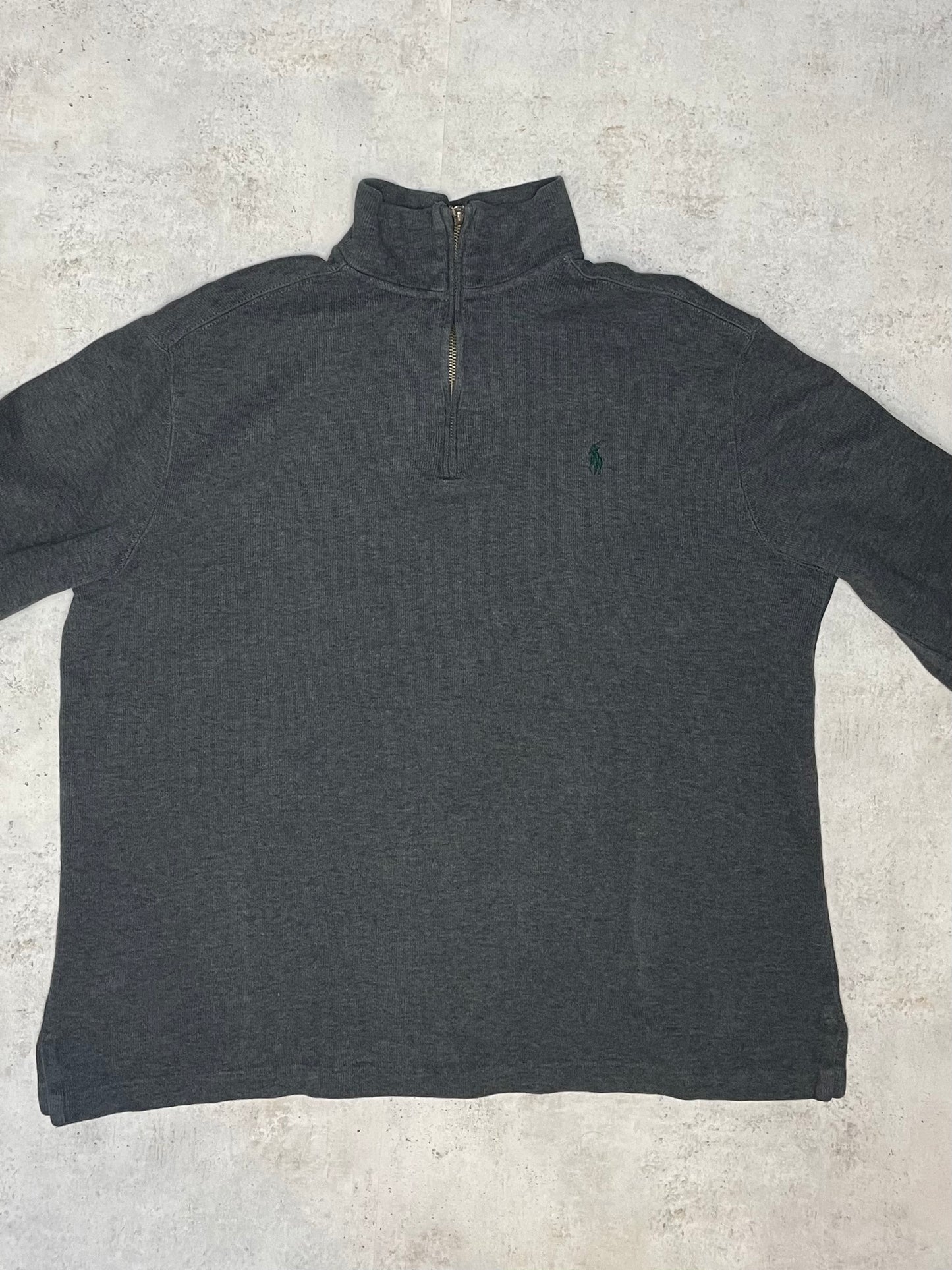 Ralph Lauren Quarter-Zip Dunkelgrau L