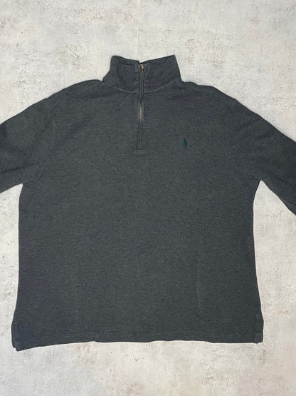 Ralph Lauren Quarter-Zip Dunkelgrau L