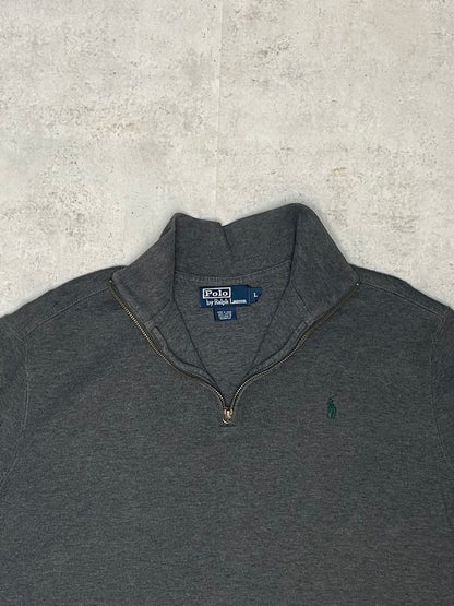 Ralph Lauren Quarter-Zip Dunkelgrau L