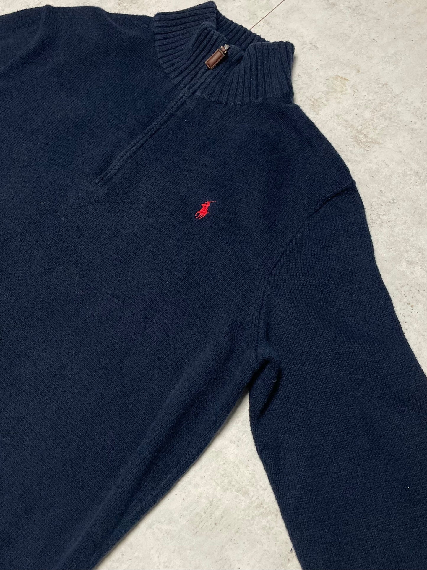 Ralph Lauren Quarter-Zip Dunkelblau L