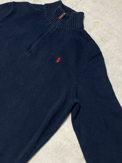 Ralph Lauren Quarter-Zip Dunkelblau L