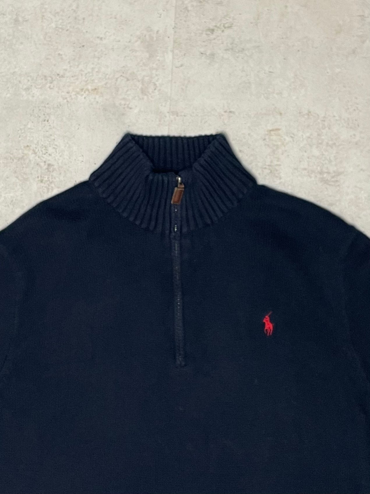 Ralph Lauren Quarter-Zip Dunkelblau L