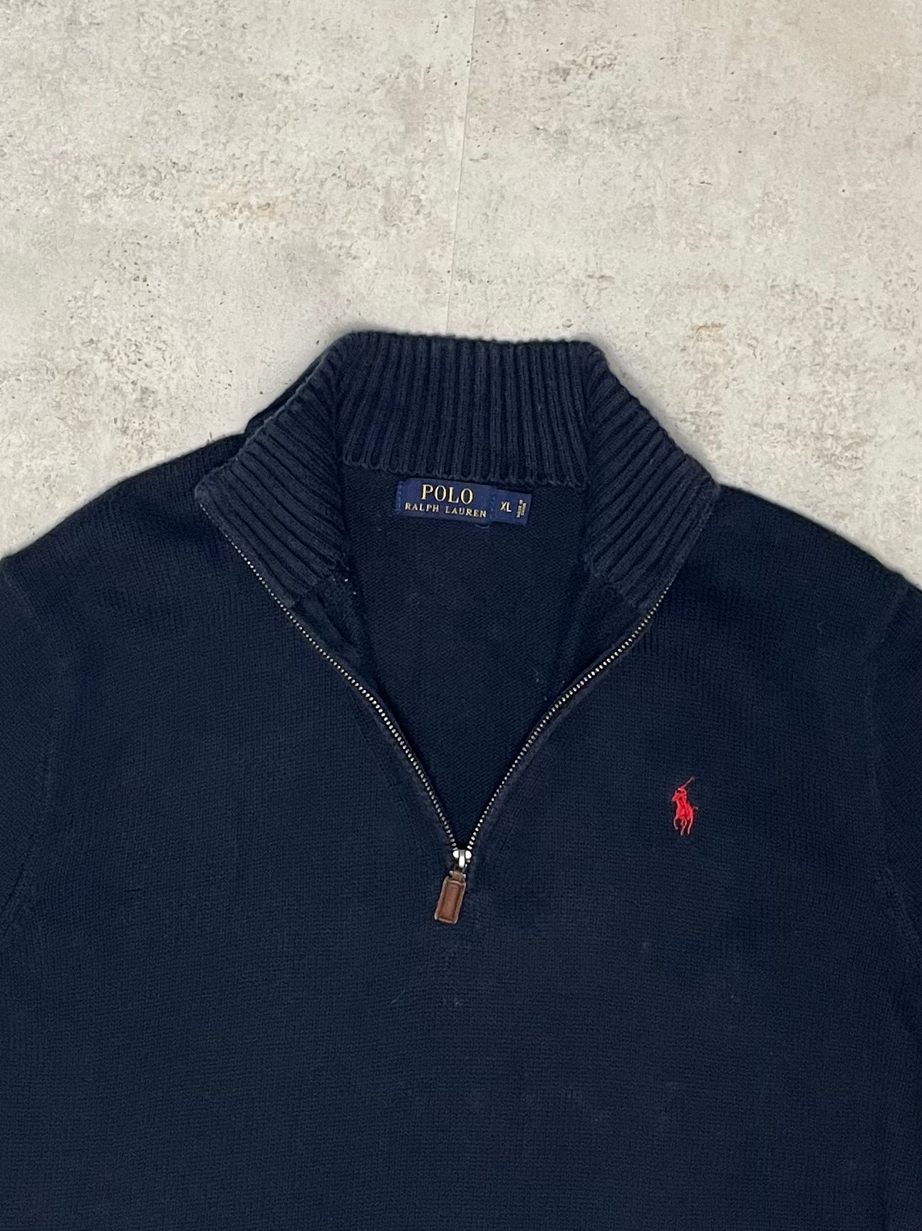 Ralph Lauren Quarter-Zip Dunkelblau L