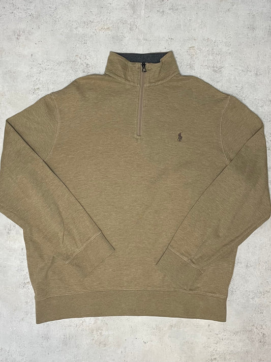 Ralph Lauren Quarter-Zip Beige L