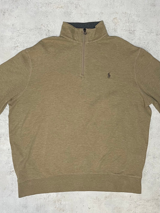 Ralph Lauren Quarter-Zip Beige L