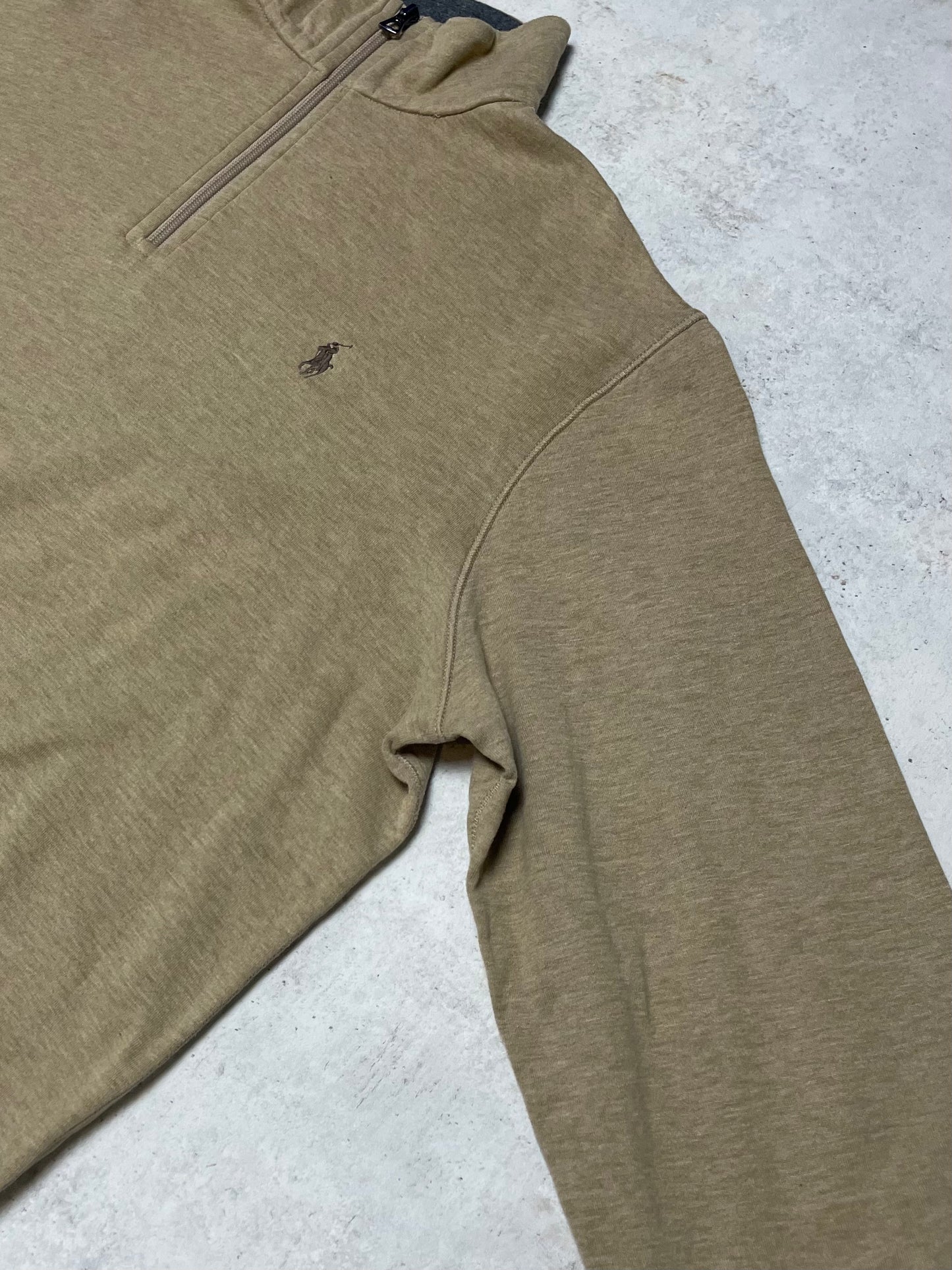 Ralph Lauren Quarter-Zip Beige L