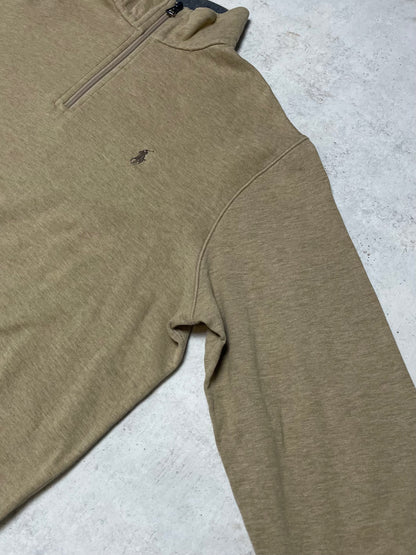 Ralph Lauren Quarter-Zip Beige L