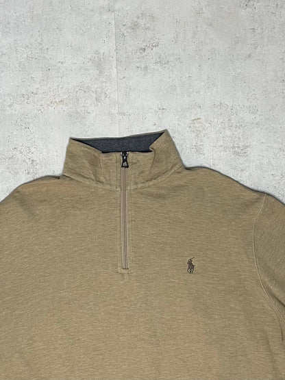 Ralph Lauren Quarter-Zip Beige L