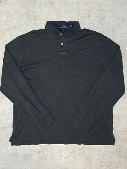 Ralph Lauren Poloshirt Lang Dunkelgrau L