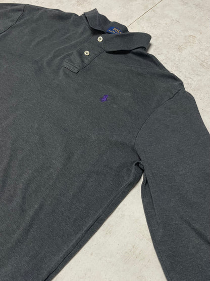 Ralph Lauren Poloshirt Lang Dunkelgrau L