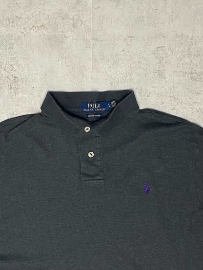 Ralph Lauren Poloshirt Lang Dunkelgrau L