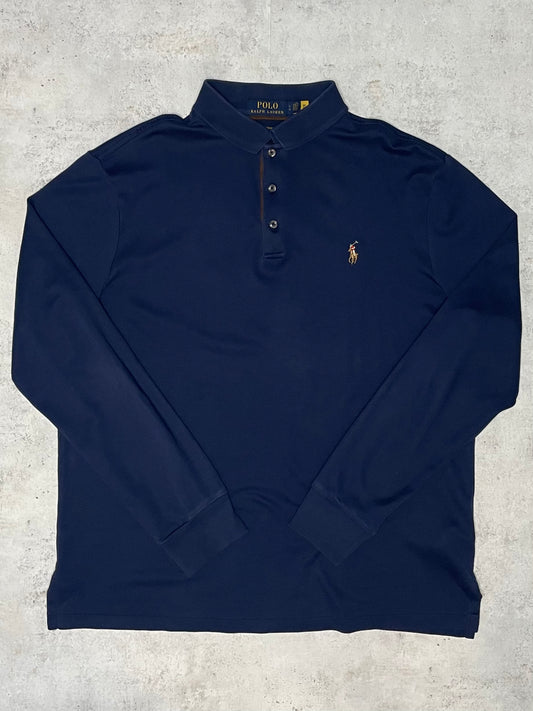 Ralph Lauren Poloshirt Lang Dunkelblau L