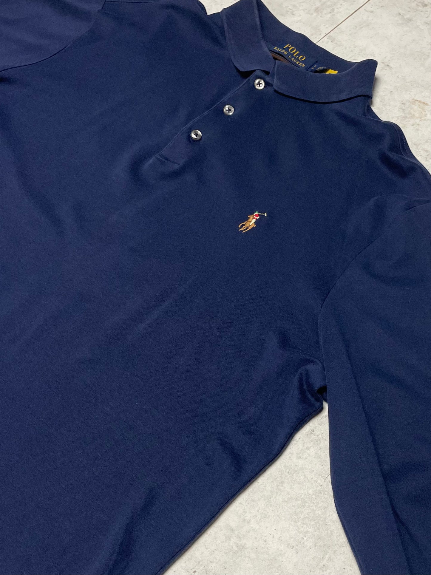 Ralph Lauren Poloshirt Lang Dunkelblau L