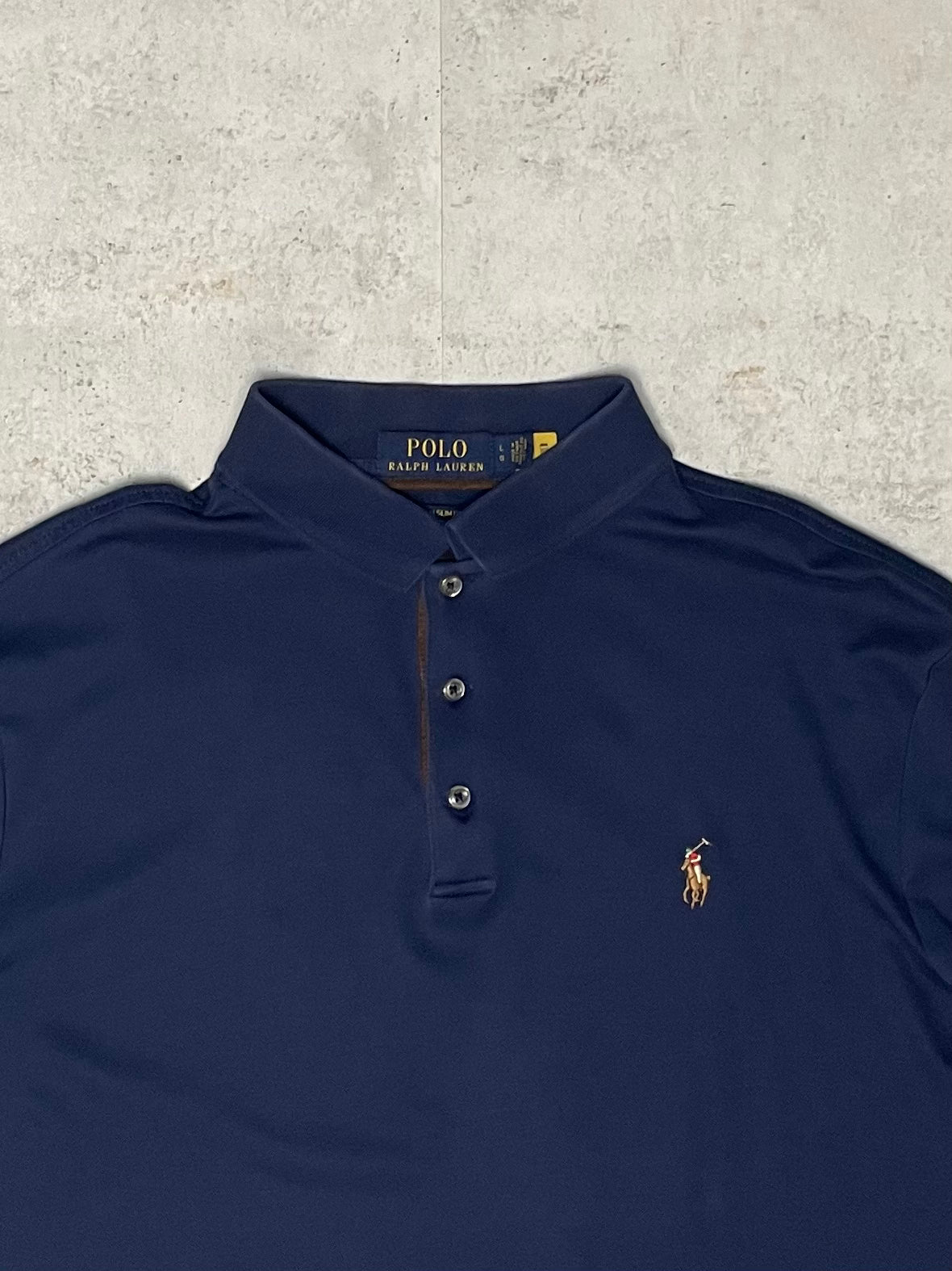 Ralph Lauren Poloshirt Lang Dunkelblau L