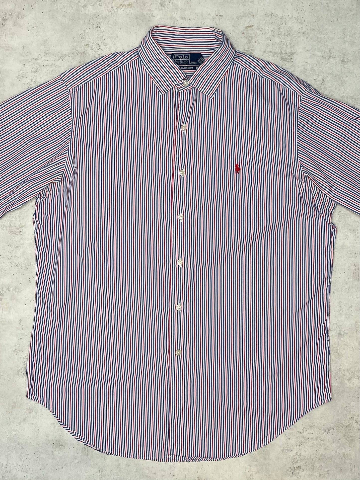 Ralph Lauren Hemd Blau/Rot/Weiß L