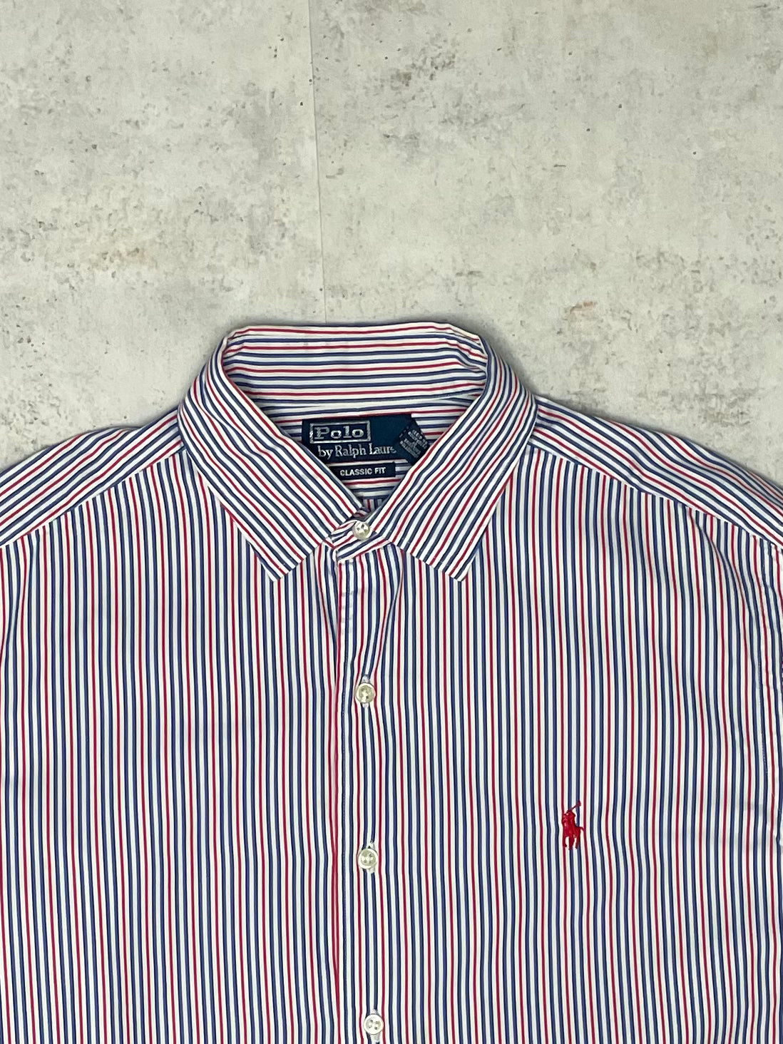Ralph Lauren Hemd Blau/Rot/Weiß L