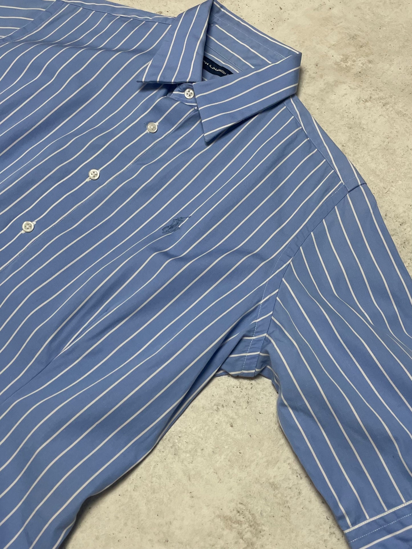 Ralph Lauren Bluse Kurzarm Hellblau M