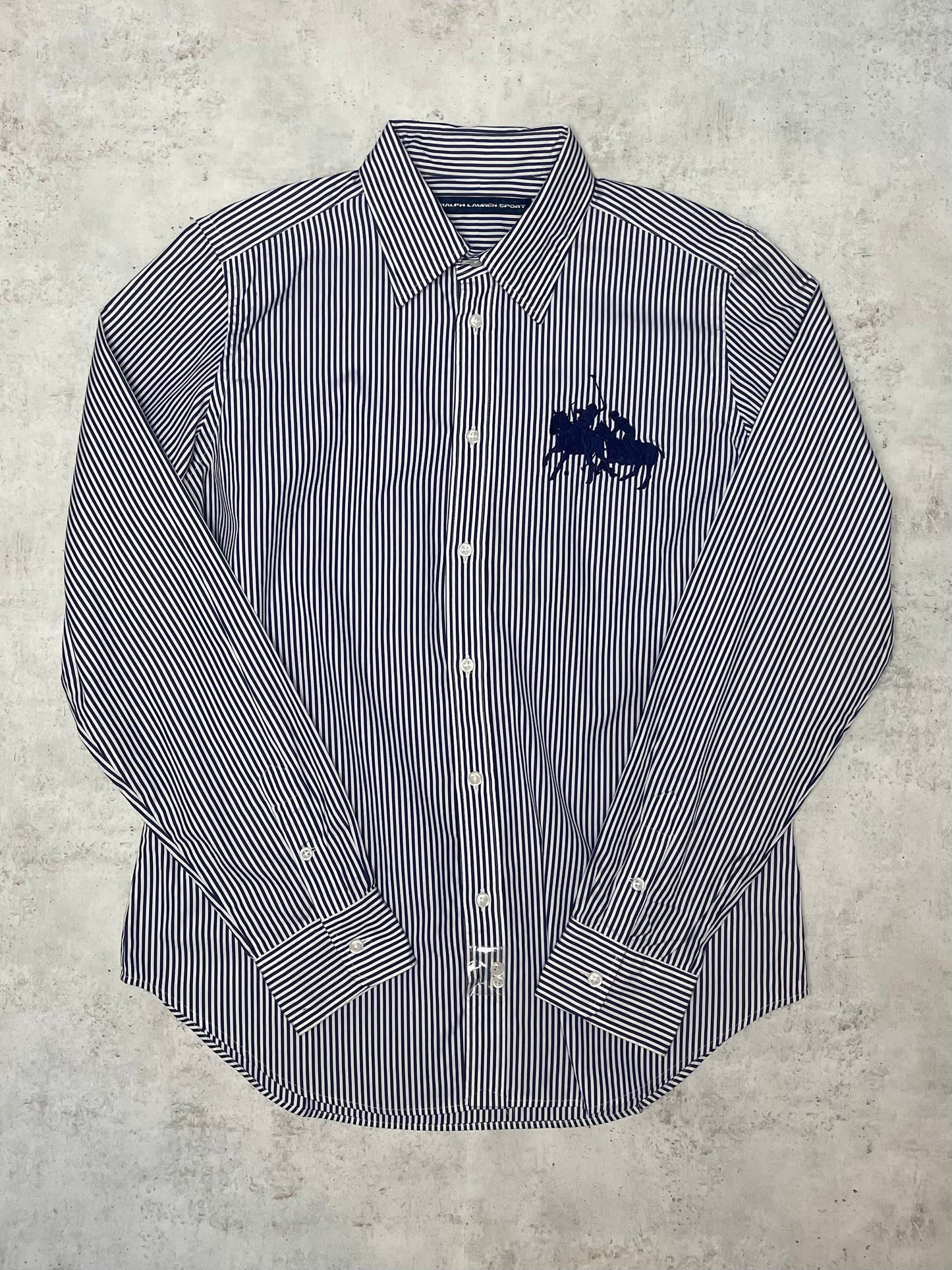Ralph Lauren Bluse Dunkelblau/Weiß M