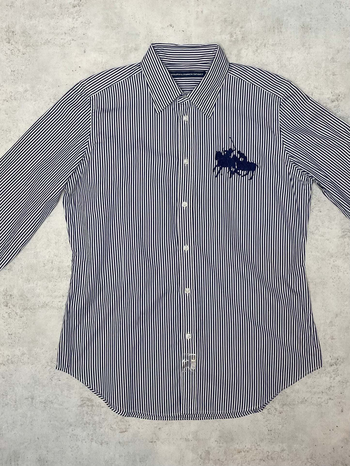 Ralph Lauren Bluse Dunkelblau/Weiß M