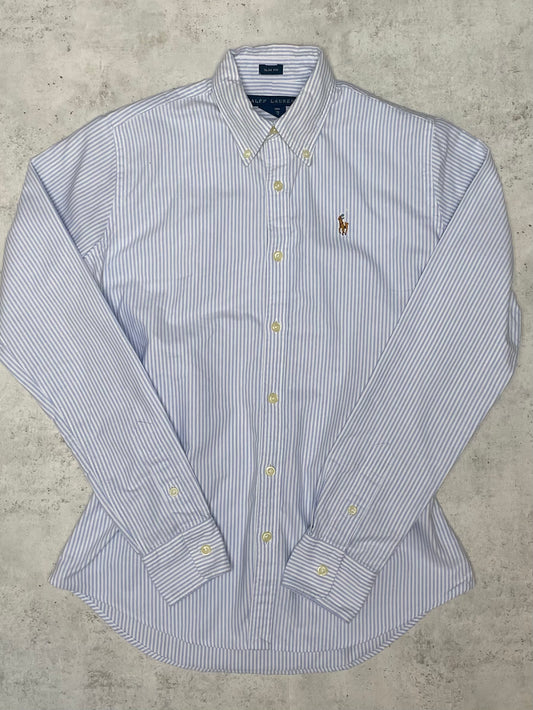 Ralph Lauren Bluse Hellblau/Weiß XS