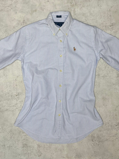 Ralph Lauren Bluse Hellblau/Weiß XS