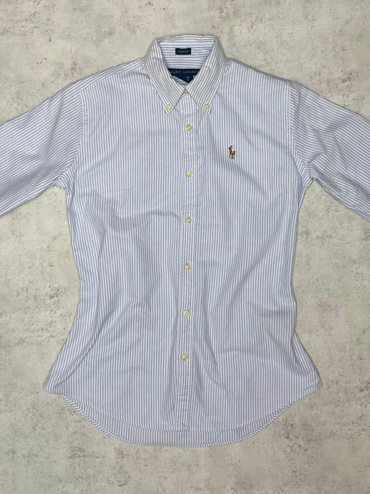 Ralph Lauren Bluse Hellblau/Weiß XS