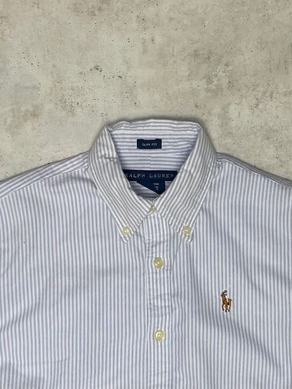 Ralph Lauren Bluse Hellblau/Weiß XS
