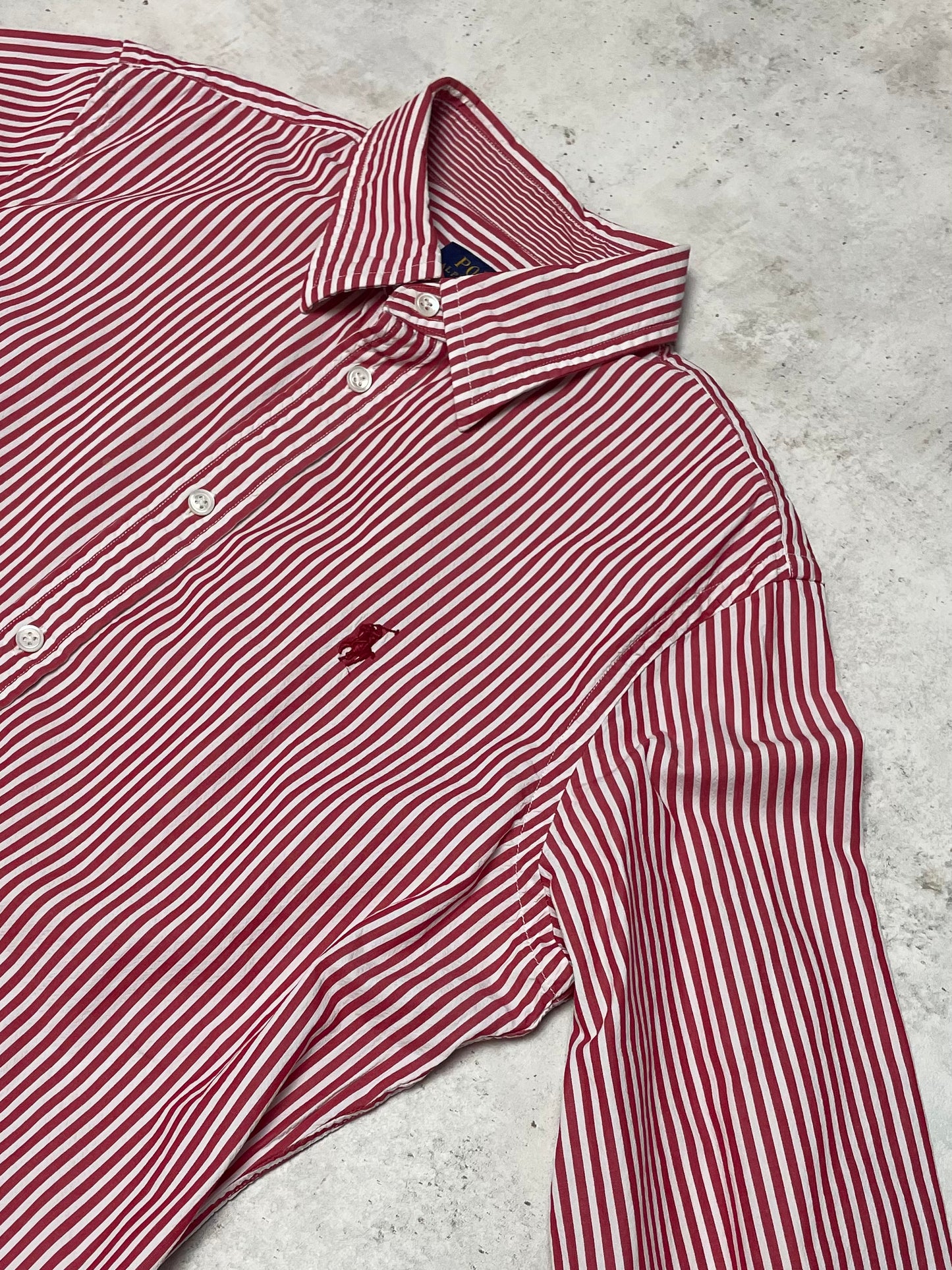 Ralph Lauren Bluse Rot/Weiß M