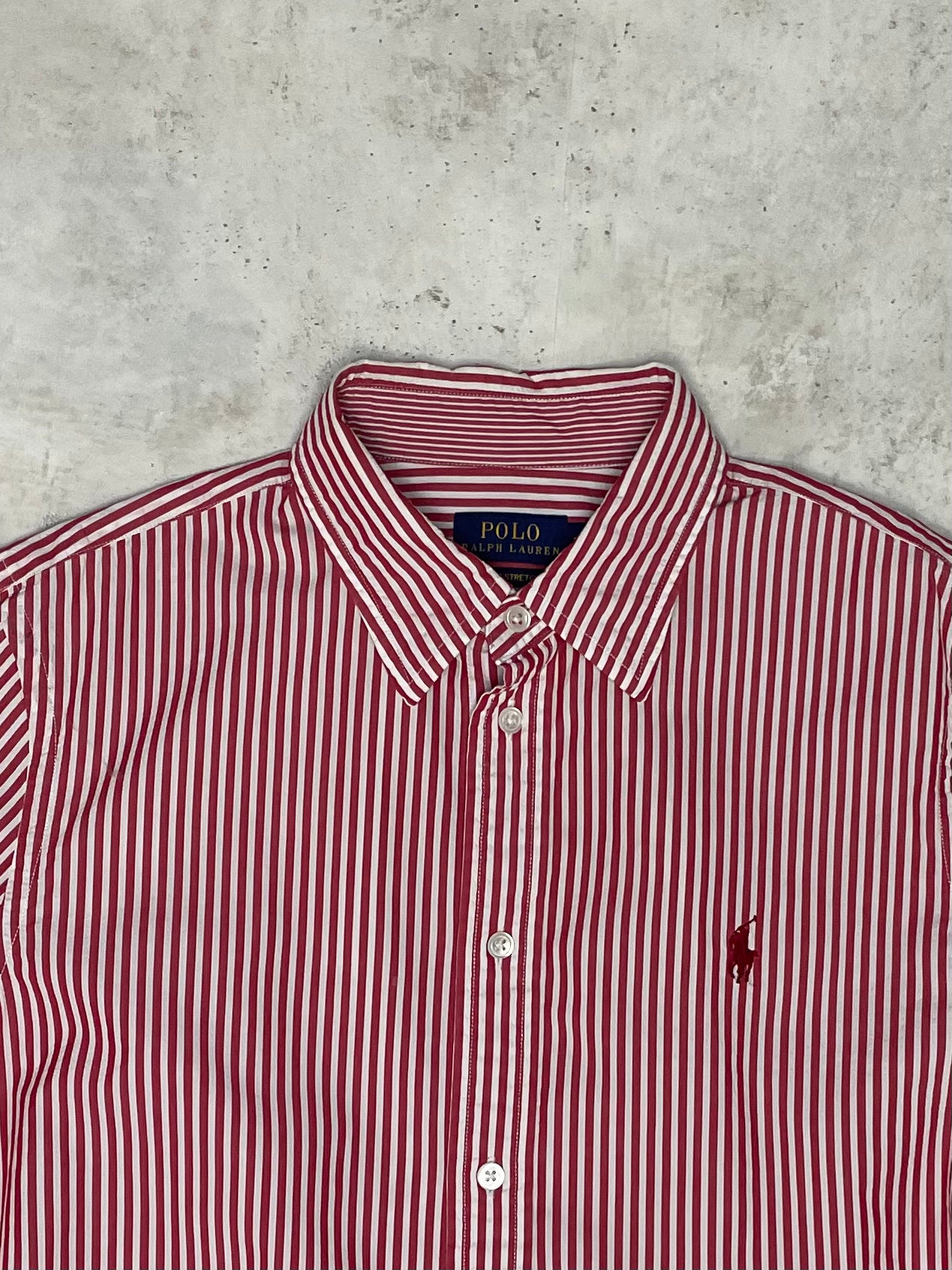 Ralph Lauren Bluse Rot/Weiß M