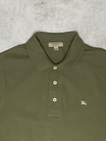 Burberry Poloshirt Kurz Khaki M