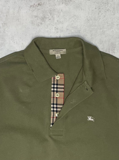 Burberry Poloshirt Kurz Khaki M