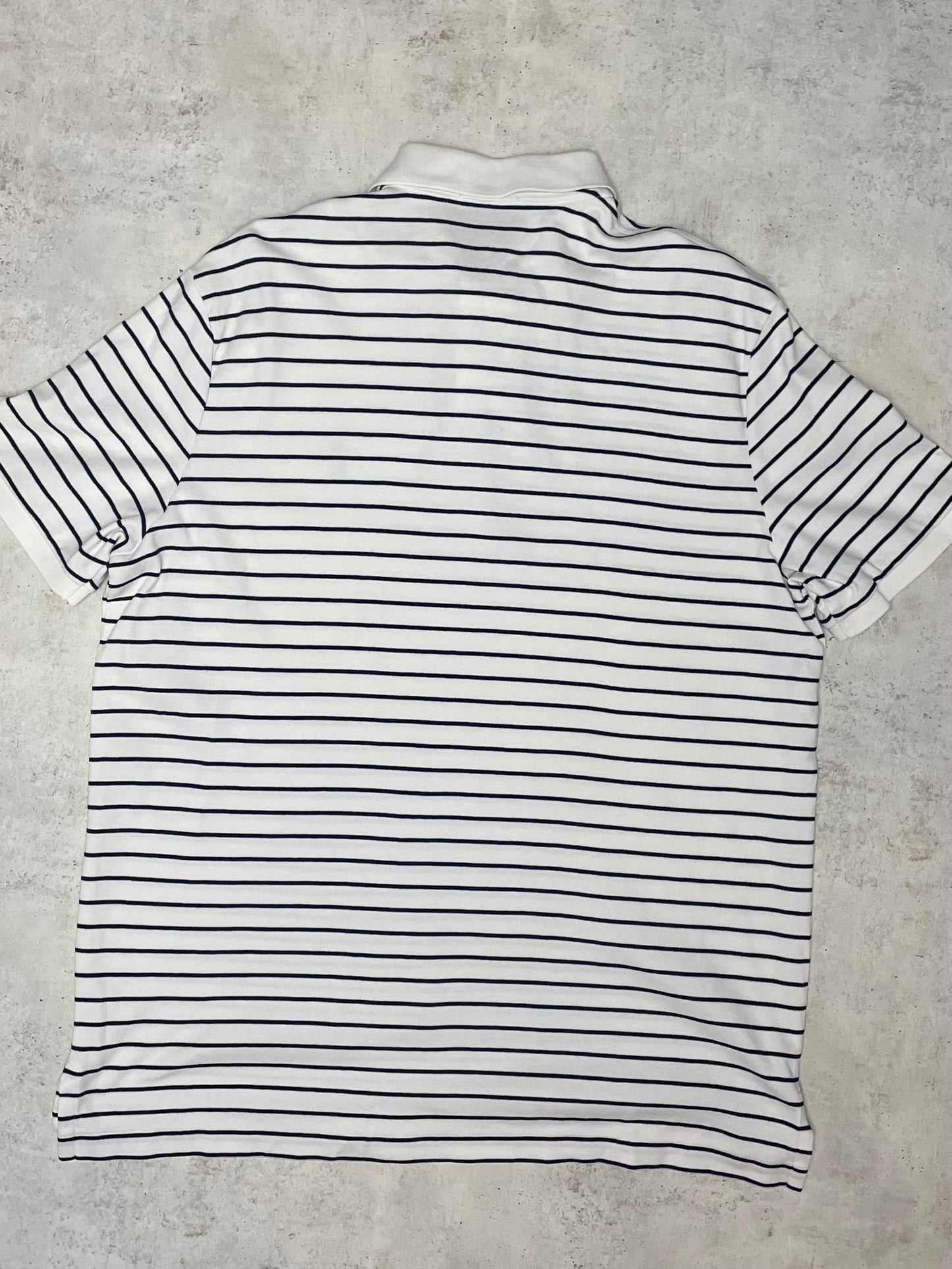 Ralph Lauren Poloshirt Kurz Blau/Weiß  L