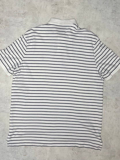 Ralph Lauren Poloshirt Kurz Blau/Weiß  L
