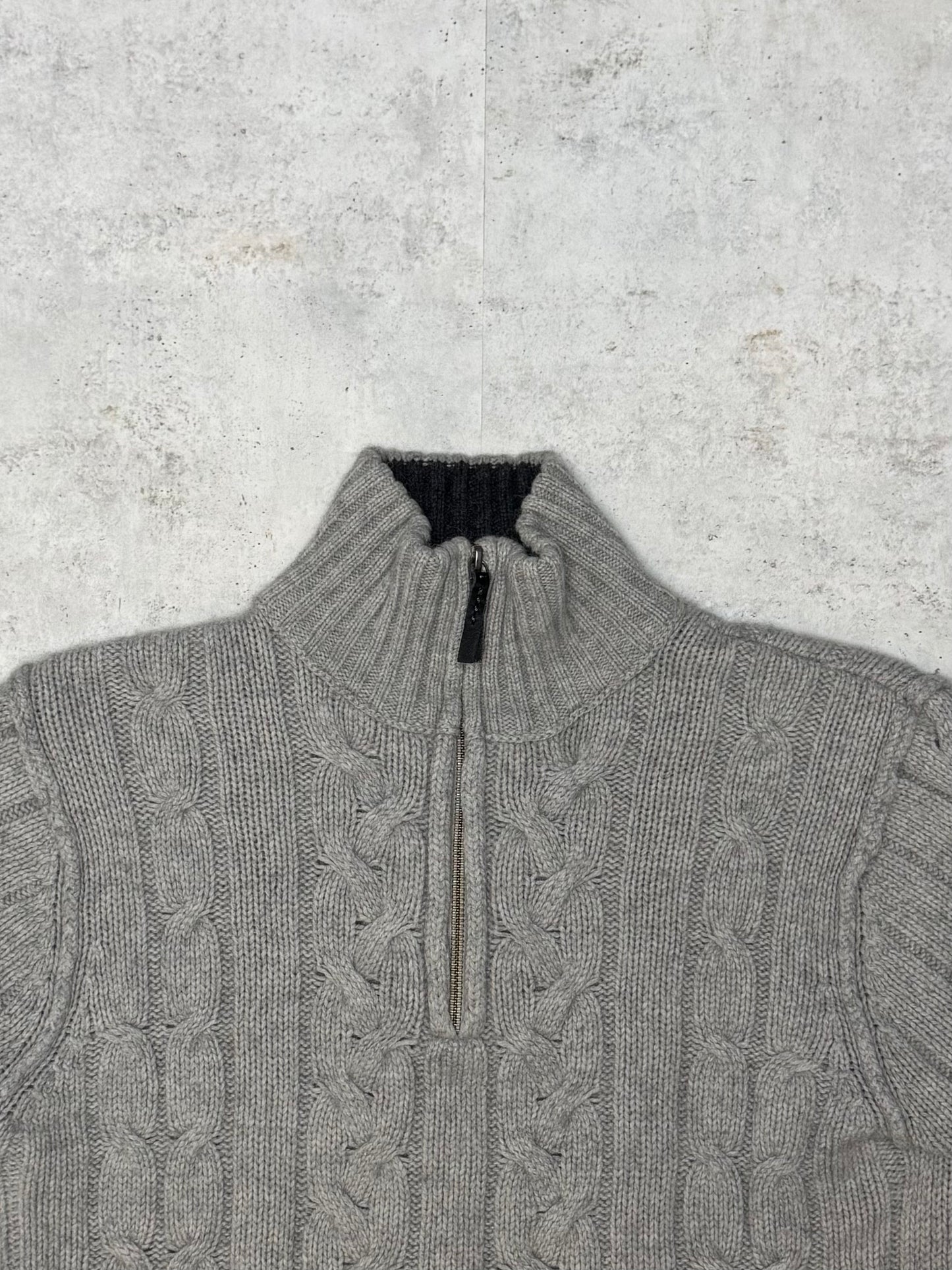 Gant Quarter-Zip Grau S