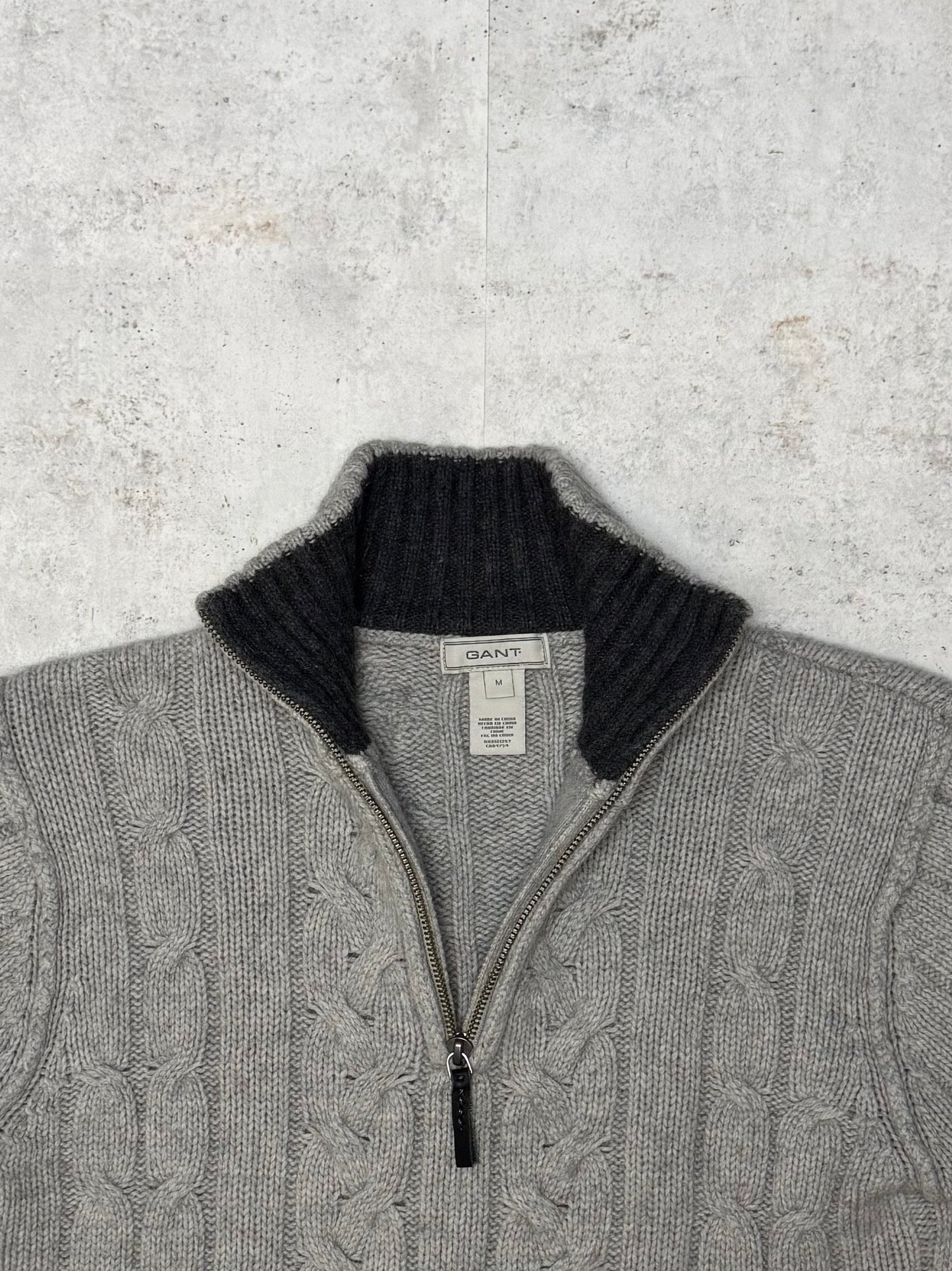 Gant Quarter-Zip Grau S