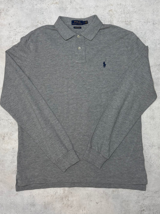 Ralph Lauren Poloshirt Lang Grau L