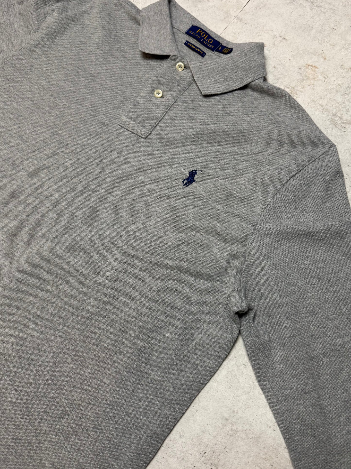 Ralph Lauren Poloshirt Lang Grau L