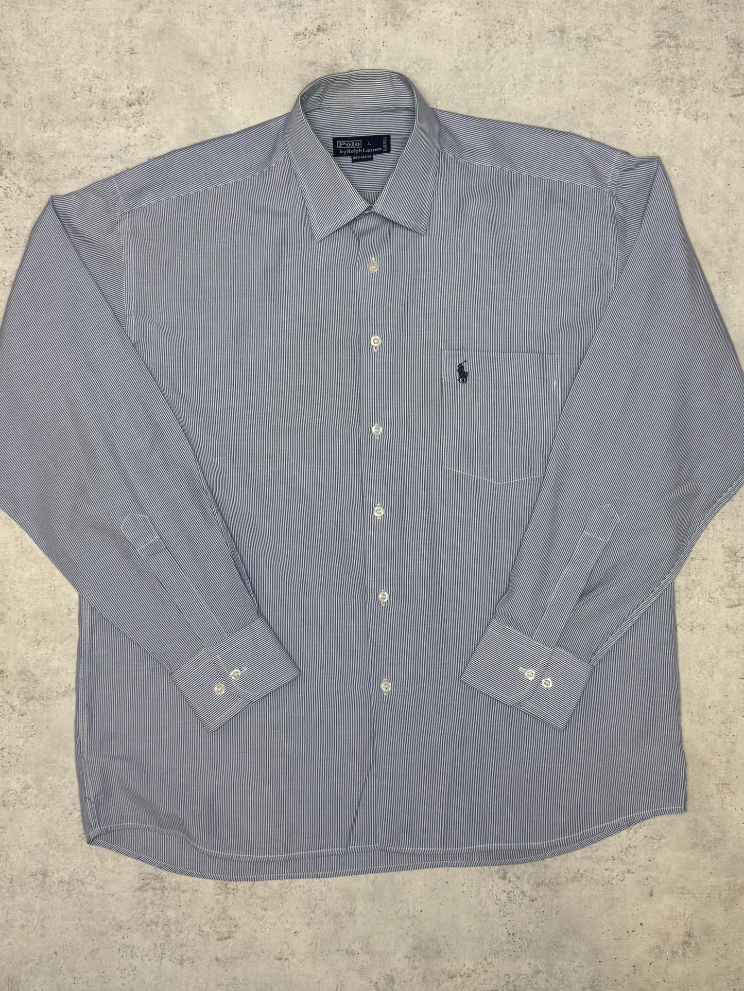 Ralph Lauren Hemd Blau/Weiß L